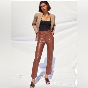 Aritzia Melina pant faux leather
